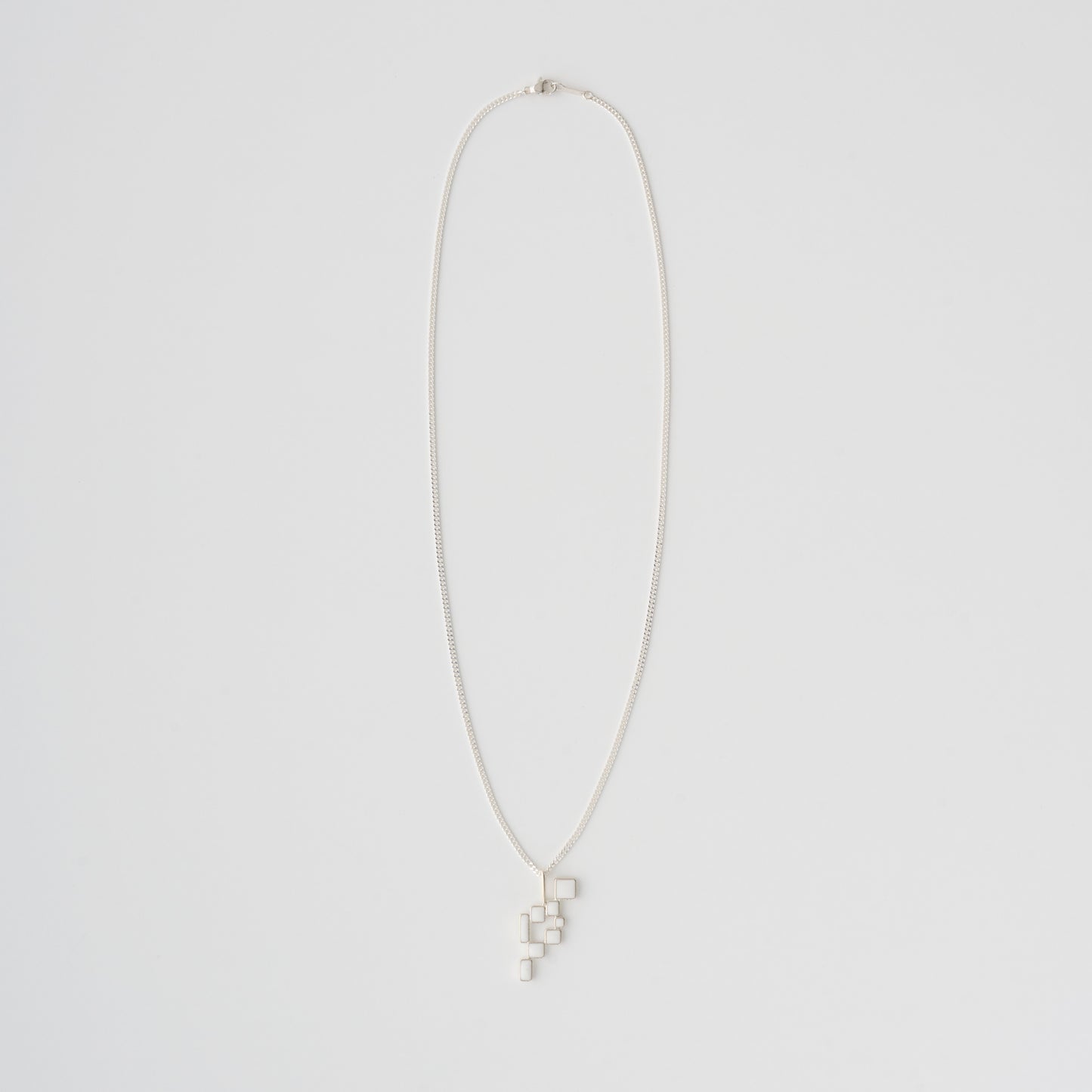 S LOGO BLOCK NECKLACE