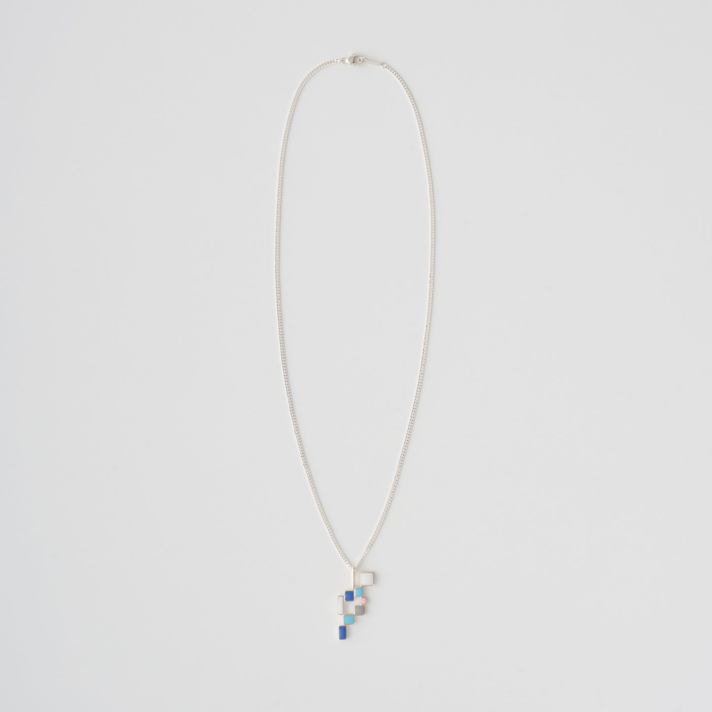 S LOGO BLOCK NECKLACE