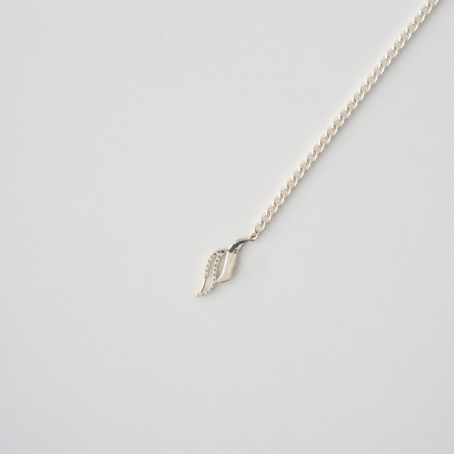 S CHAIN NECKLACE W/STONE