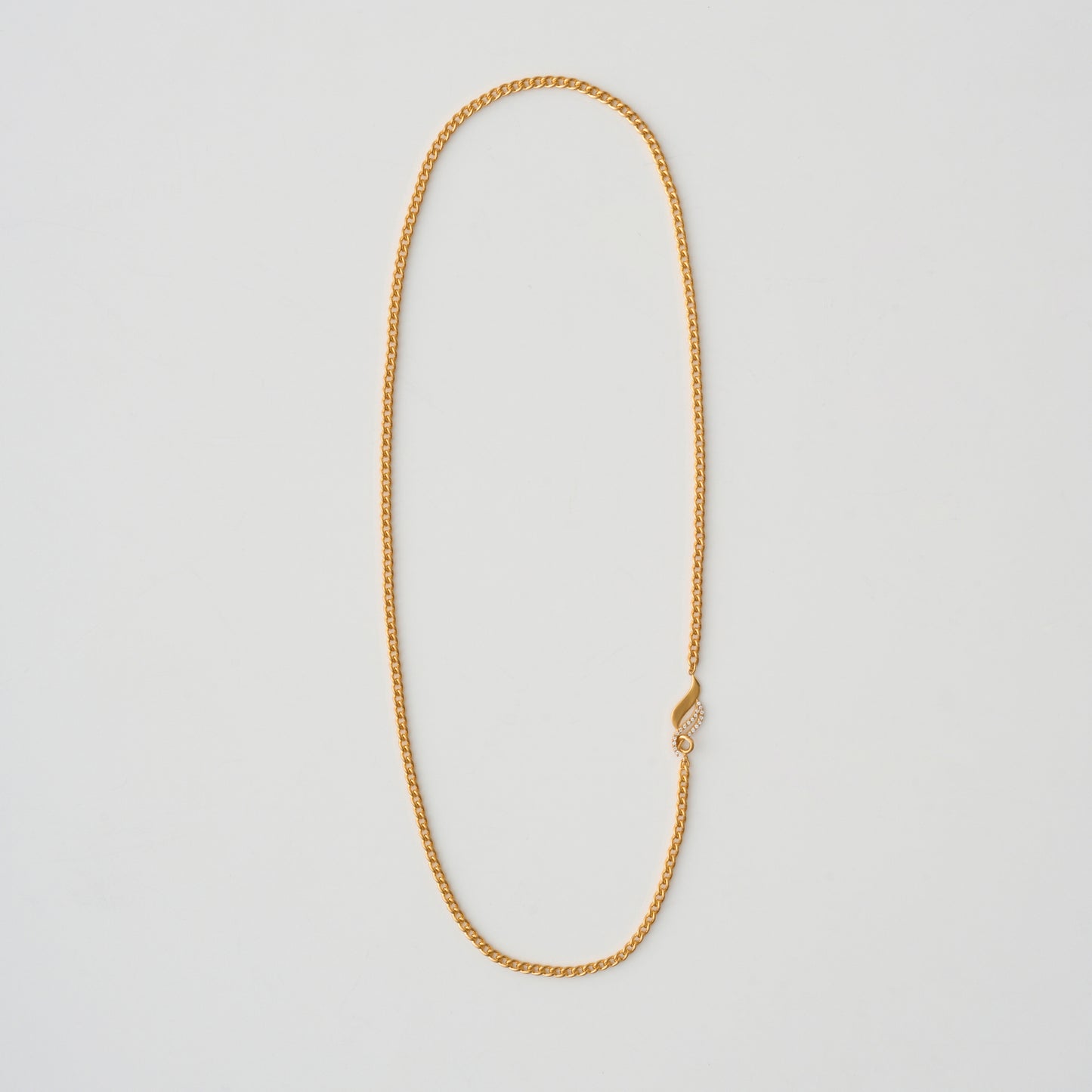 S CHAIN NECKLACE W/STONE