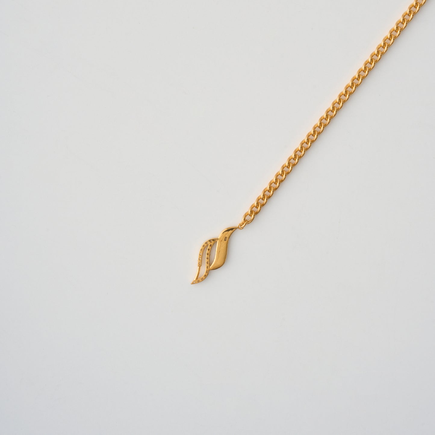 S CHAIN NECKLACE W/STONE