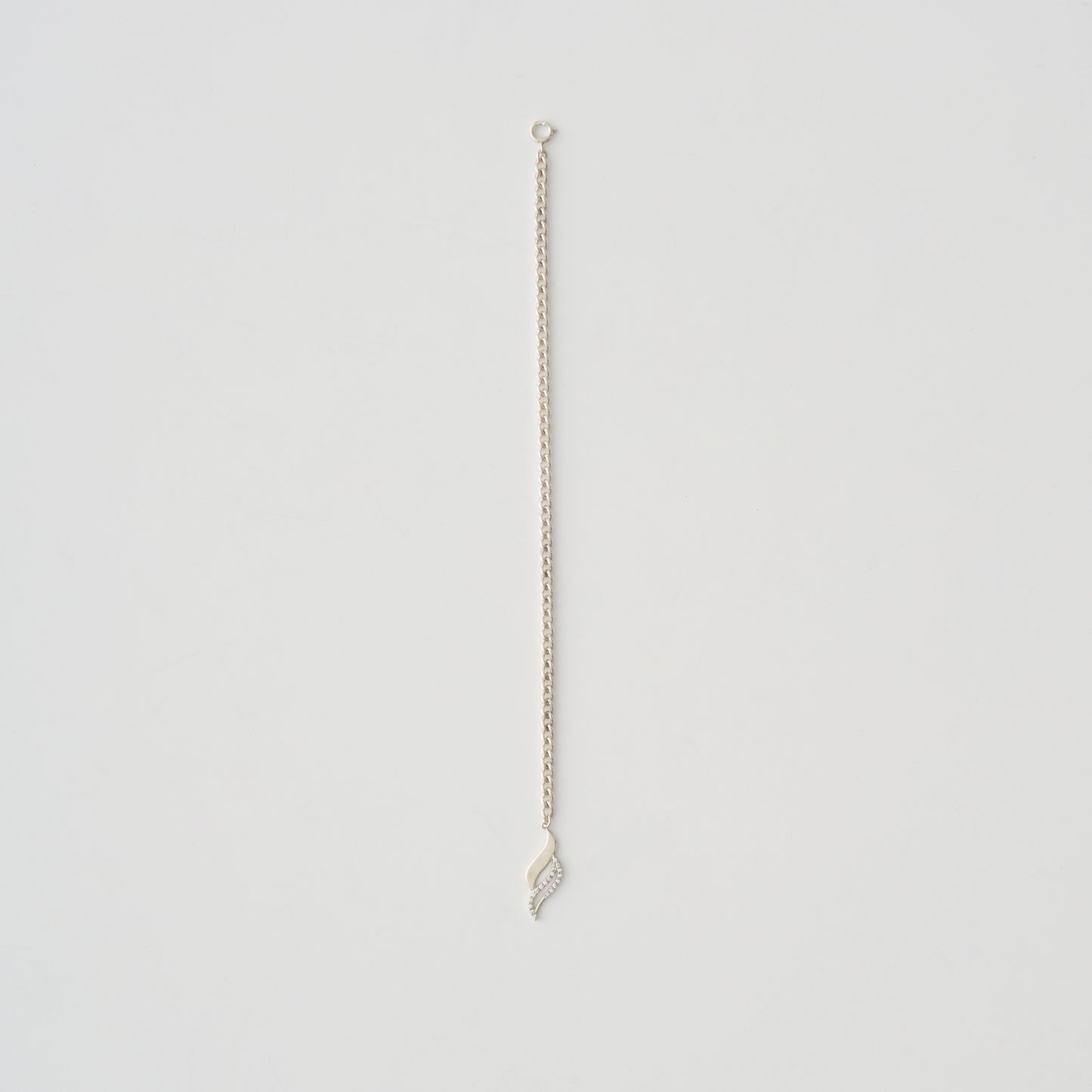 S CHAIN BRACELET W/STONE