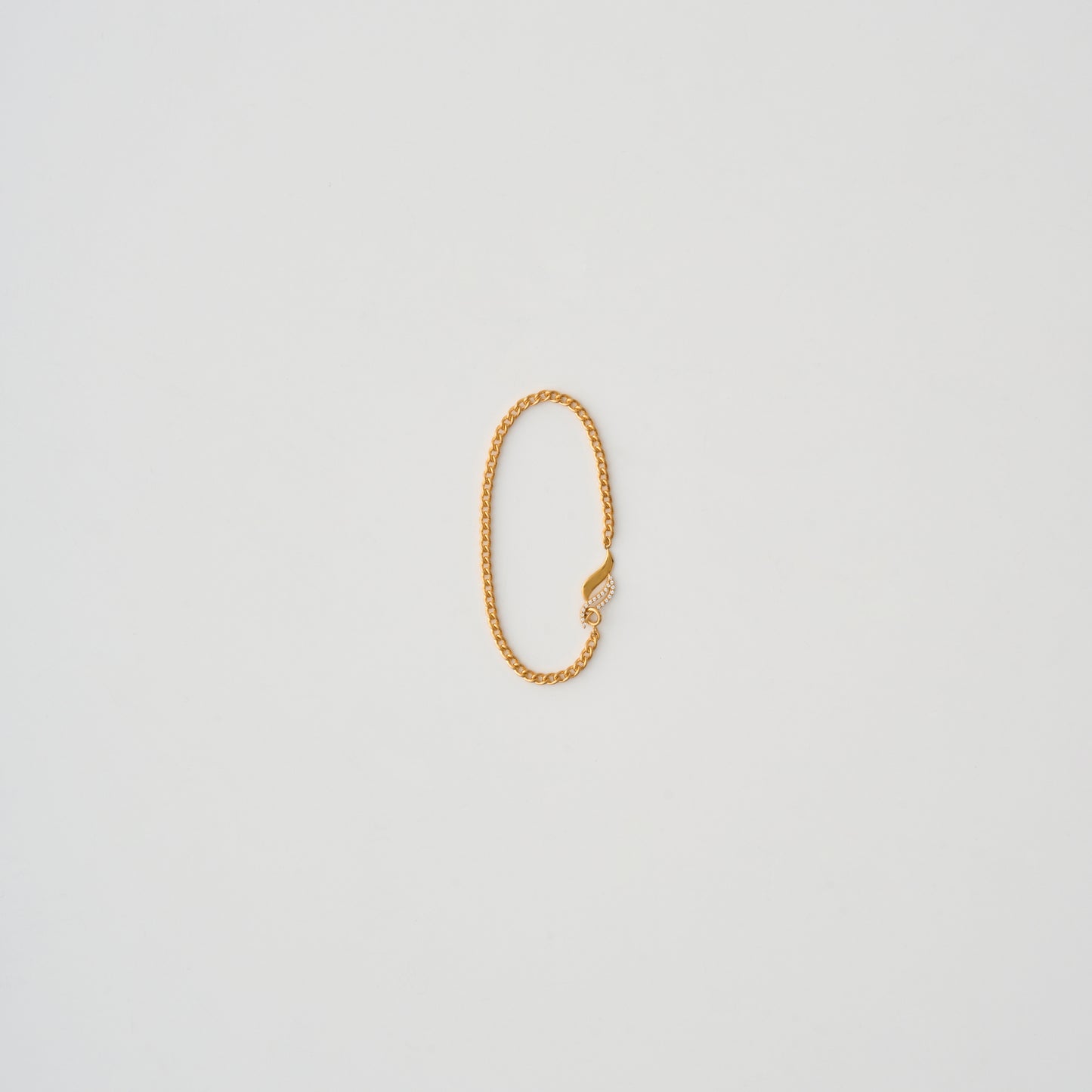 S CHAIN BRACELET W/STONE