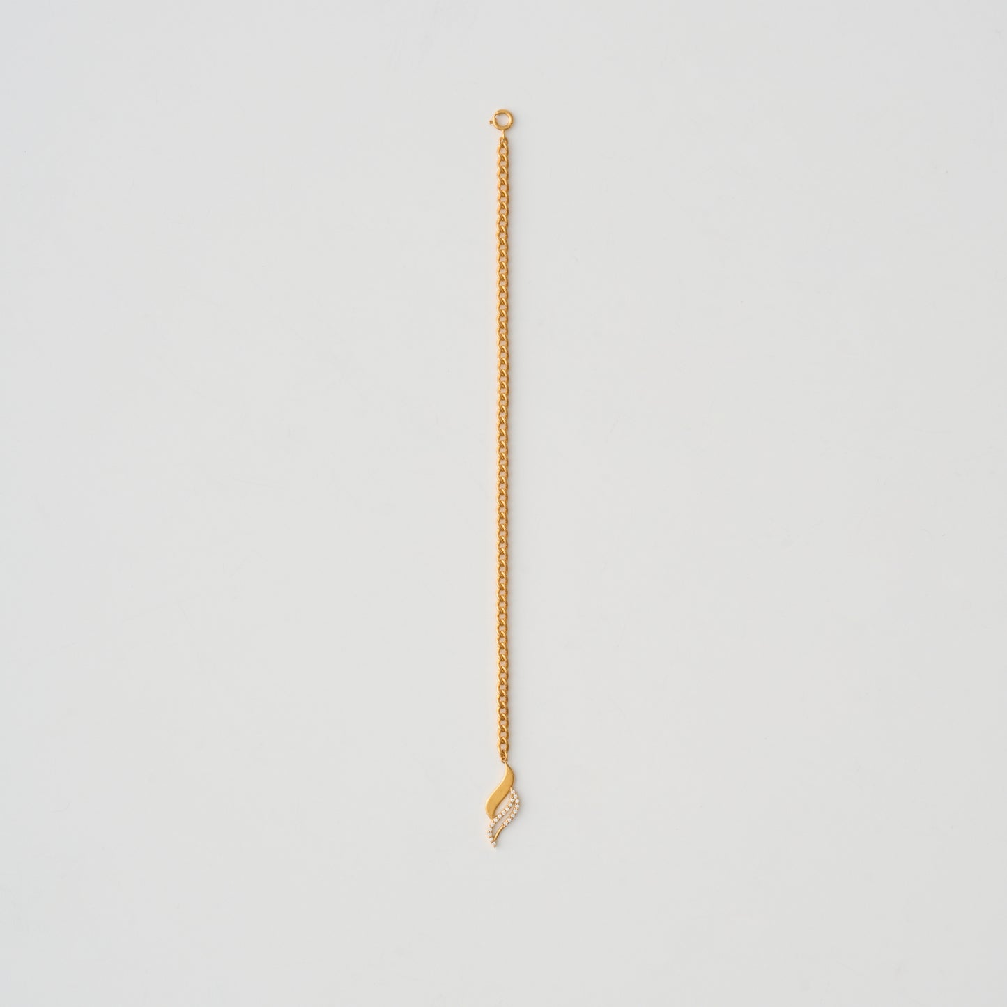 S CHAIN BRACELET W/STONE